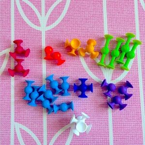 Fat Brain Toys Squigz fine motor baby toddler toy lot